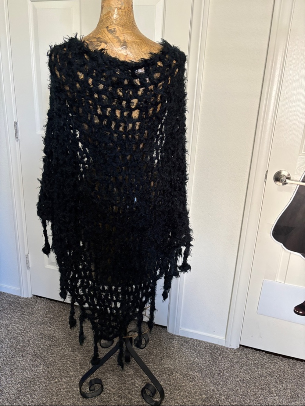 Pretty Angel black spiderweb shrug good condition witchy Whimsygoth fairycore